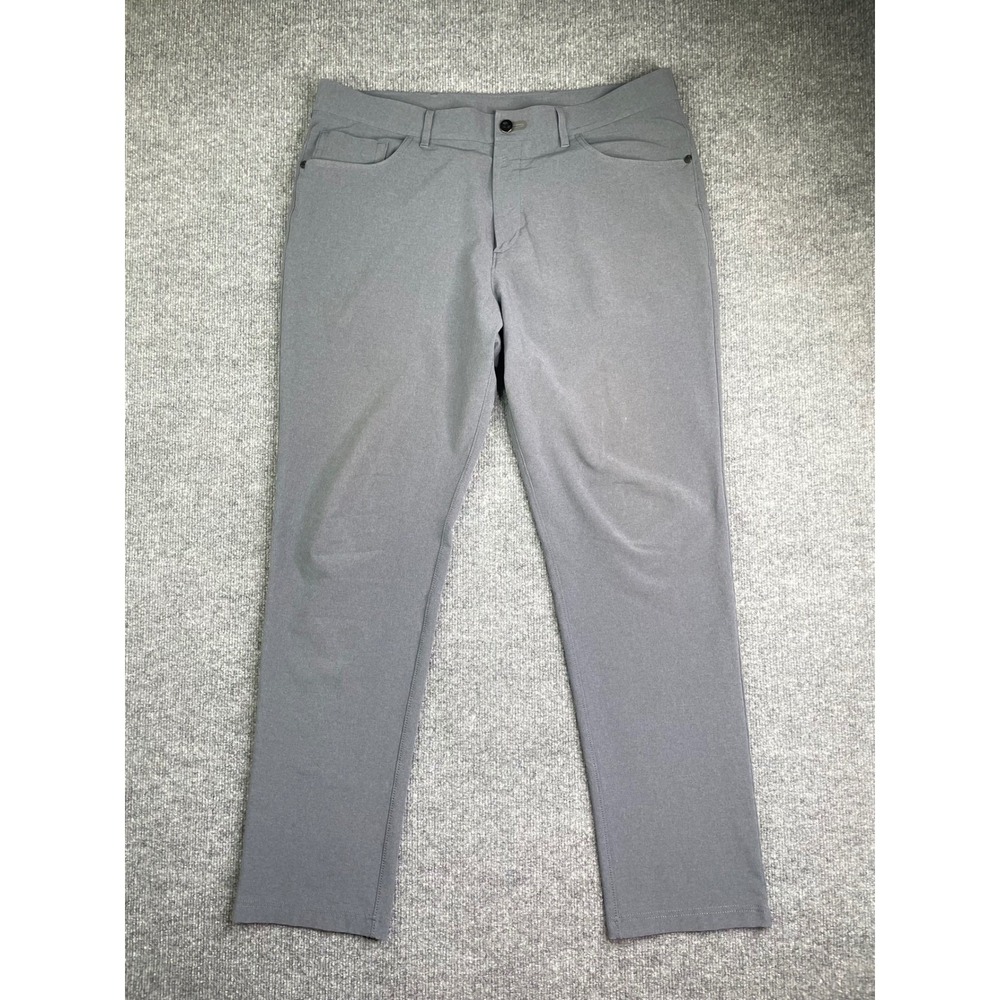 Public Rec Workday Pants Mens 36x32 Grey Straight Leg Performance Stretch